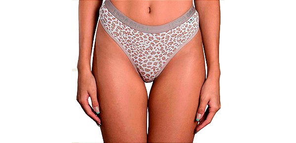 Kit 3 Calcinha Conforto Acetinada Estampada Linda Brasil