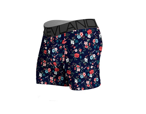 Cueca Boxer Kevland Dark Flowers