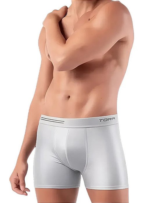 Cueca Boxer Torp Microfibra Sem Costura Platina - Ref8011