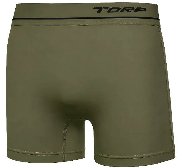 Cueca Torp Boxer Basic  Sem Costura Soul Eco Oliva - Ref8002