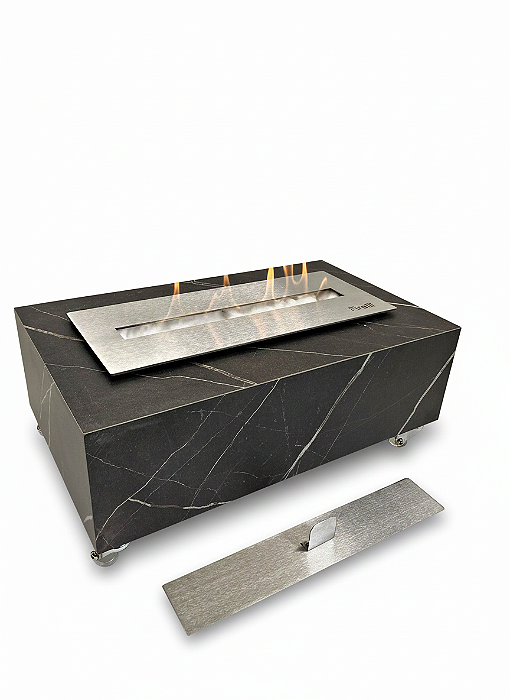 Lareira Ecológica MDF Marmorizado - Queimador Básico 40