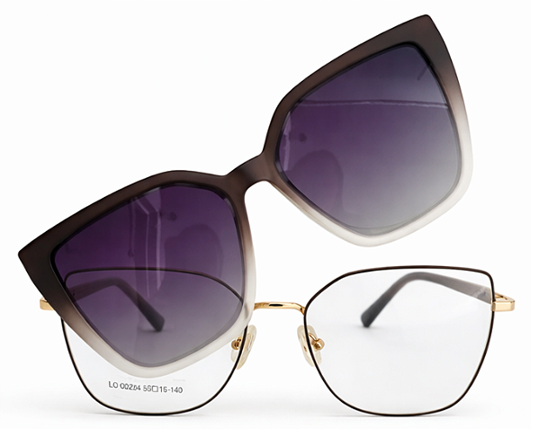 Armação de Óculos de Grau Feminino Clipon