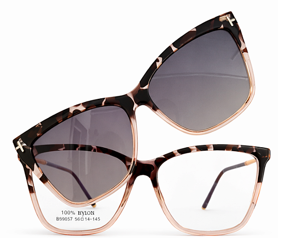 Armação de Óculos de Grau Feminino Clipon