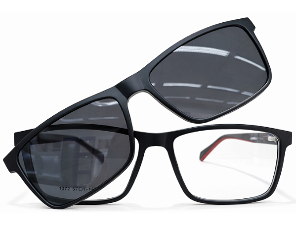 Armação de Óculos de grau Clipon Masculino