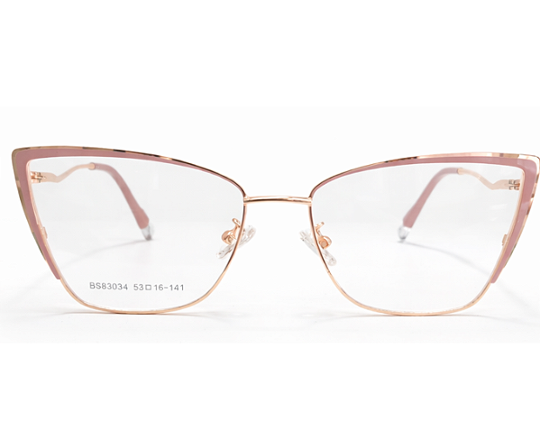 Armação de Óculos de Grau Feminino Metal
