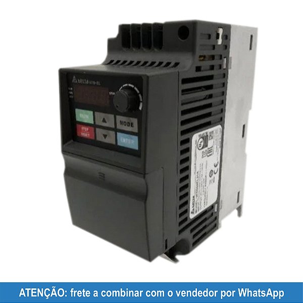 VFD004EL21W-1 Inversor de frequência EL-W 0,5CV (0,4 kW) 200/240Vca 1F Delta