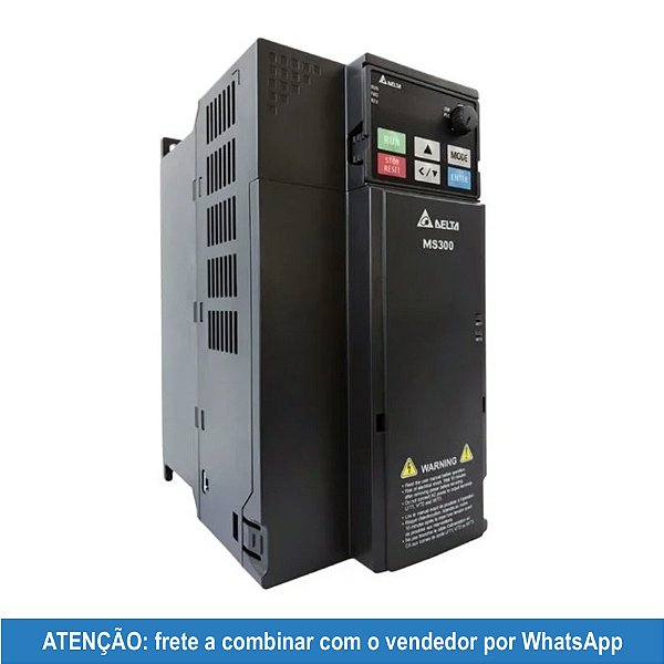 VFD17AMS43ANSAA Inversor de Frequência MS300 7,5 kW/10HP 17A 380/480Vca 3F DELTA