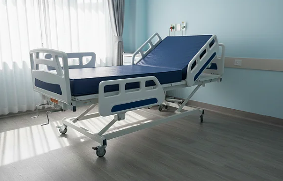 Kit Cama Hospitalar Fowler Injetada Elevação 3 Manivelas e Colchão D-33 - Salutem
