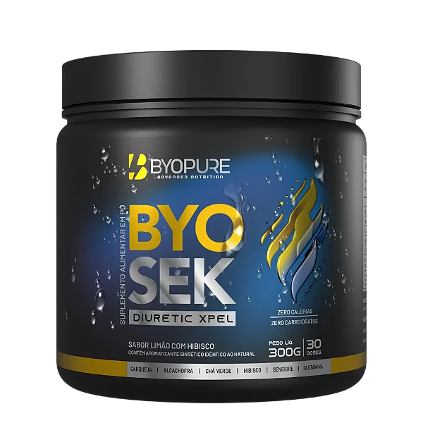 BYOSEK DIURÉTICO LIMÃO C/ HIBISCO 300G - BYOPURE
