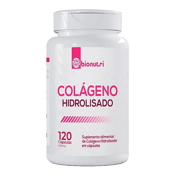 COLÁGENO HIDROLISADO 120 CAPS 500MG - BIONUTRI