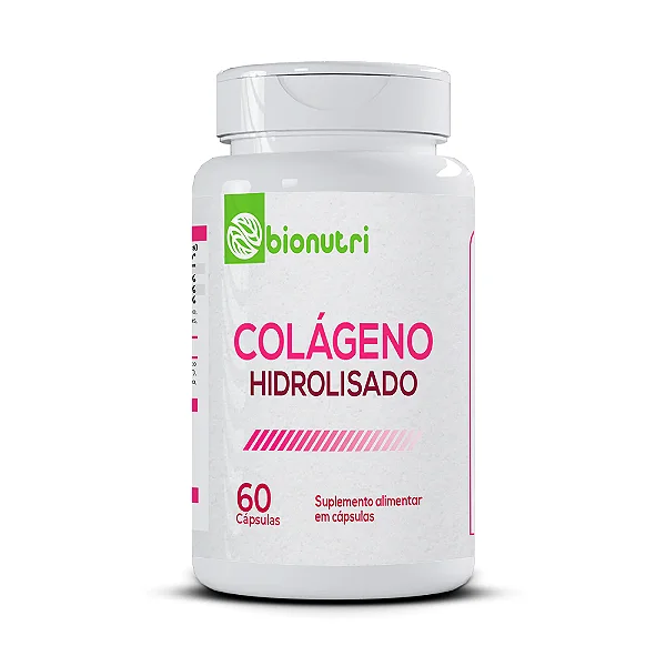COLÁGENO HIDROLISADO 60 CAPS 500MG - BIONUTRI