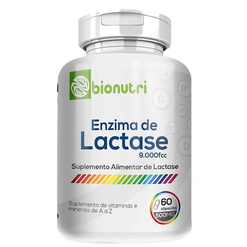 ENZIMA LACTASE BIONUTRI 60 CAPS 500 MG