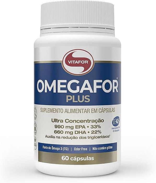 Omegafor Plus 60 cps 1000mg - Vitafor Sabor:Natural