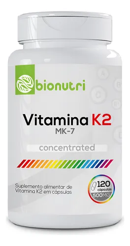 VITAMINA K2 BIONUTRI 120 CAPS 500 MG
