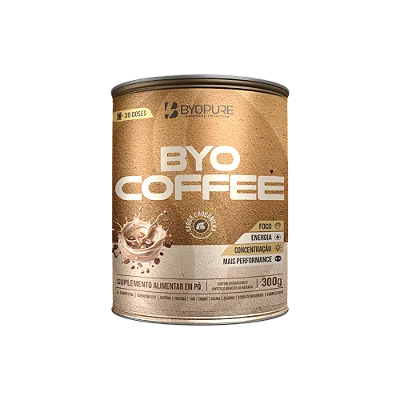 Byocoffee 300g Byopure — Café Funcional com TCM, Colágeno e Cafeína
