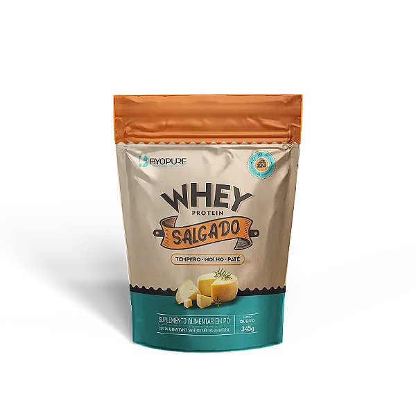 Whey Salgado 345g Byopure — Proteína em Sabores Salgados, Zero Açúcar