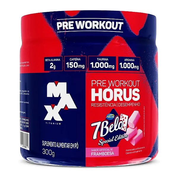 Hórus 300g Sabor 7Belo Pré-Treino — Max Titanium