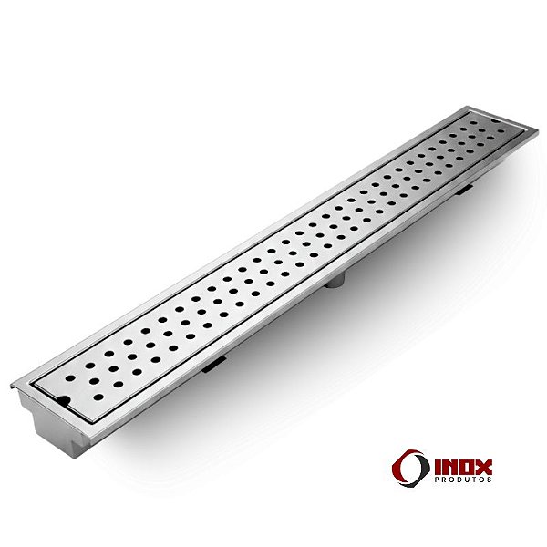 Ralo G10 Com Saída Embaixo - Grelha com Furos Redondos
