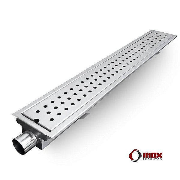 Ralo G10 Com Saída Na Ponta - Grelha com Furos Redondos
