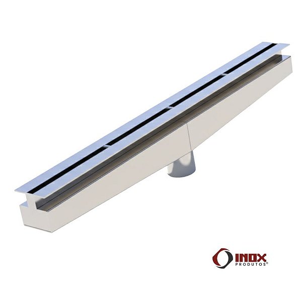 Ralo G61 Com Saída Embaixo No Centro - Canaleta Para Piso