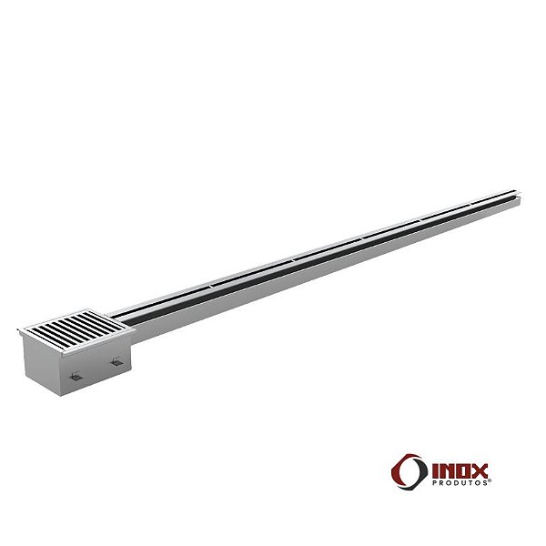 Ralo G62 com Saída Embaixo - Caixa Com Sifão, Cesto Coletor e Canaleta