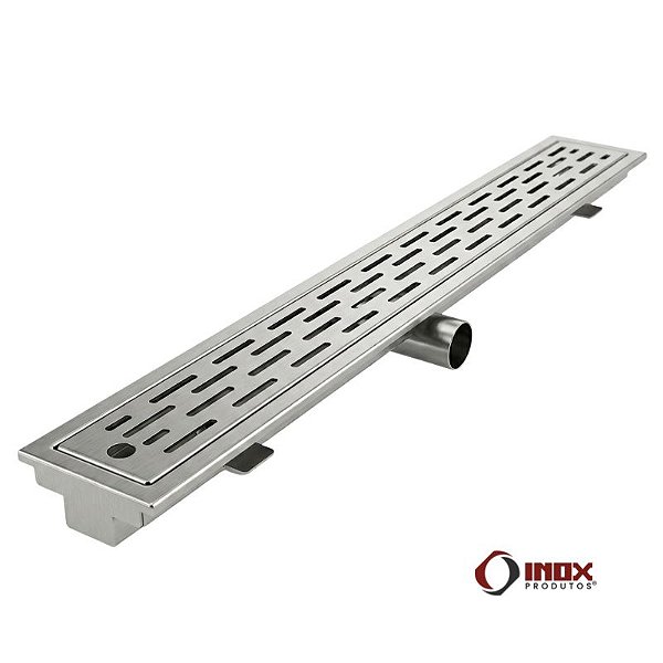 Ralo G40 com Saída Lateral - Calha, Grelha e Cesto Coletor de Resíduos