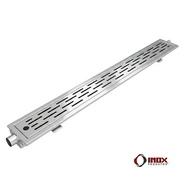 Ralo G40 com Saída na Ponta - Calha, Grelha e Cesto Coletor de Resíduos