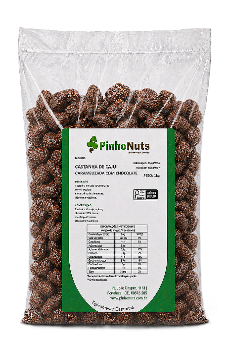 Castanha de Caju Caramelizada com Chocolate - Pinho Nuts