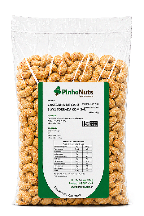 Castanha de Caju Slw1 Torrada com Sal - Pinho Nuts