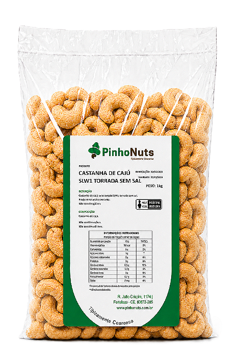 Castanha de Caju Slw1 Torrada Sem Sal - Pinho Nuts