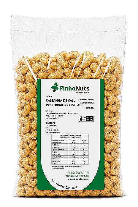 Castanha de Caju W1 Torrada com Sal - Pinho Nuts