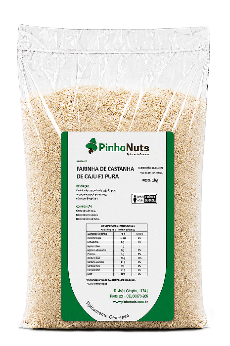 Farinha de Castanha de Caju F1 Pura - Pinho Nuts
