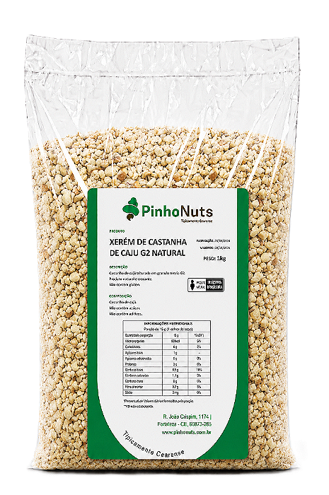 Xerém de Castanha de Caju G2 Natural - Pinho Nuts
