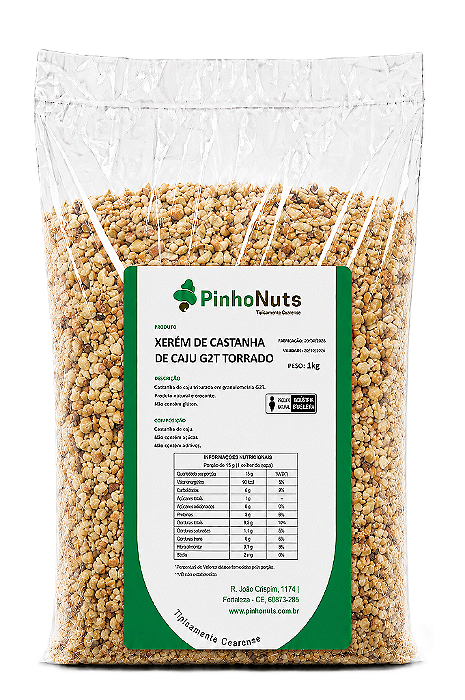 Xerém de Castanha de Caju G2t - Pinho Nuts