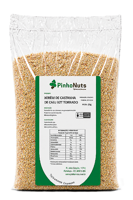 Xerém de Castanha de Caju X2t - Pinho Nuts