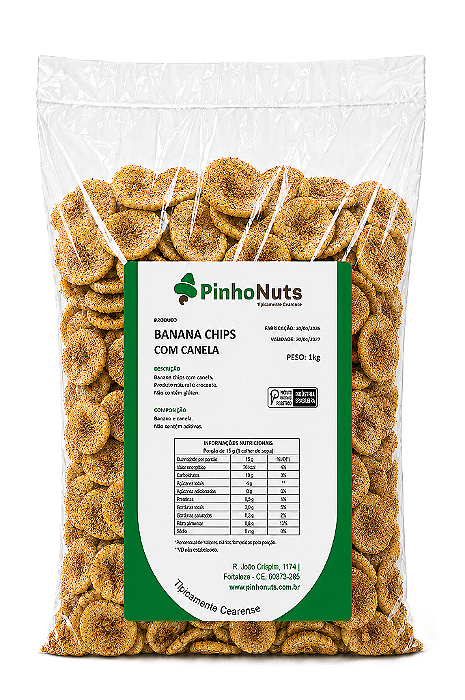 Banana Chips com Canela - Pinho Nuts