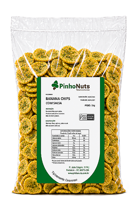 Banana Chips com Salsa - Pinho Nuts