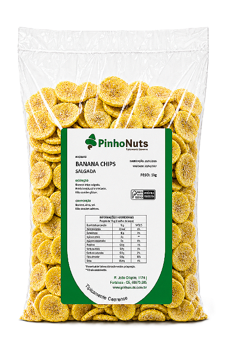 Banana Chips Salgada - Pinho Nuts