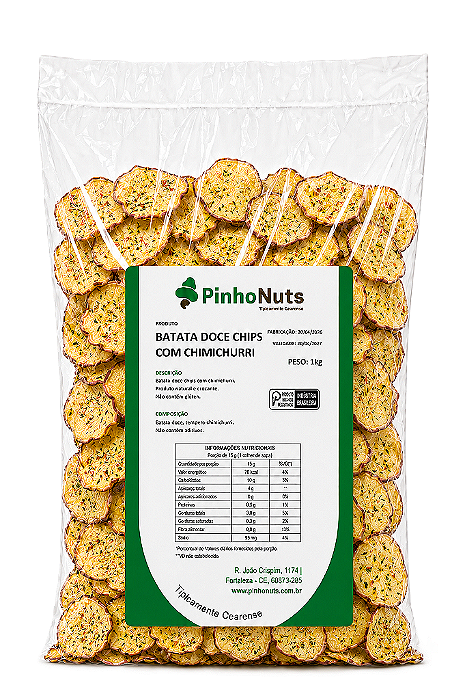 Batata Doce Chips com Chimichurri - Pinho Nuts