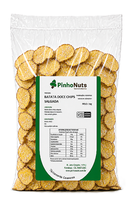 Batata Doce Chips Salgada - Pinho Nuts