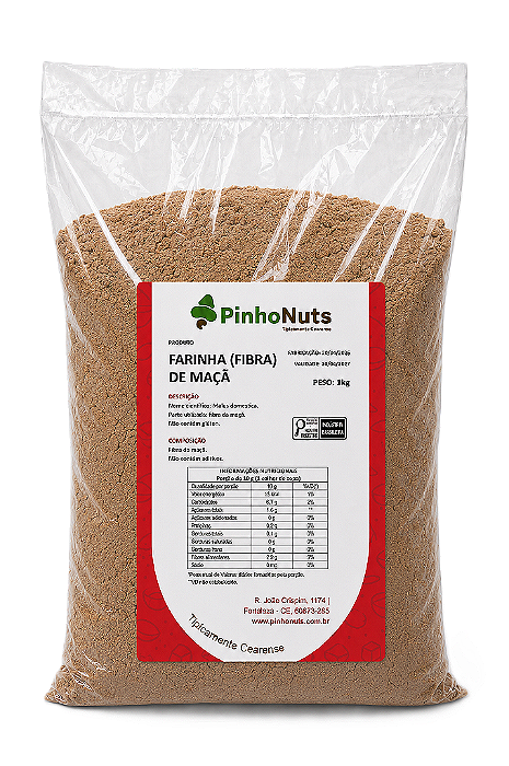 Farinha (fibra) de Maça - Pinho Nuts