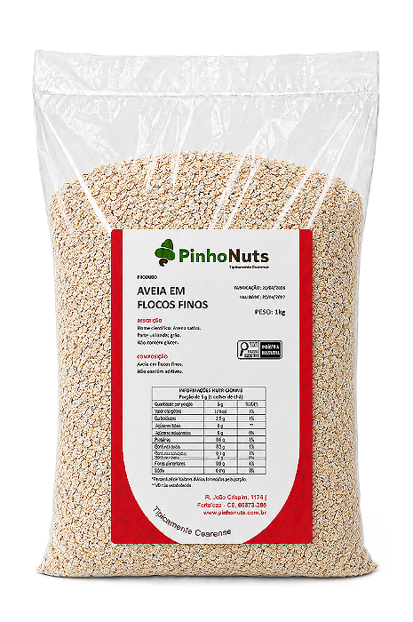 Aveia em Flocos Finos - Pinho Nuts