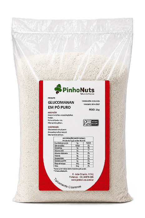 Glucomanan em Po Puro - Pinho Nuts