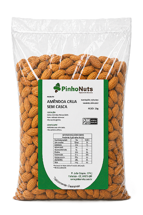 Amêndoa Crua Sem Casca - Pinho Nuts