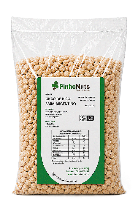Grão de Bico 8mm Argentino - Pinho Nuts
