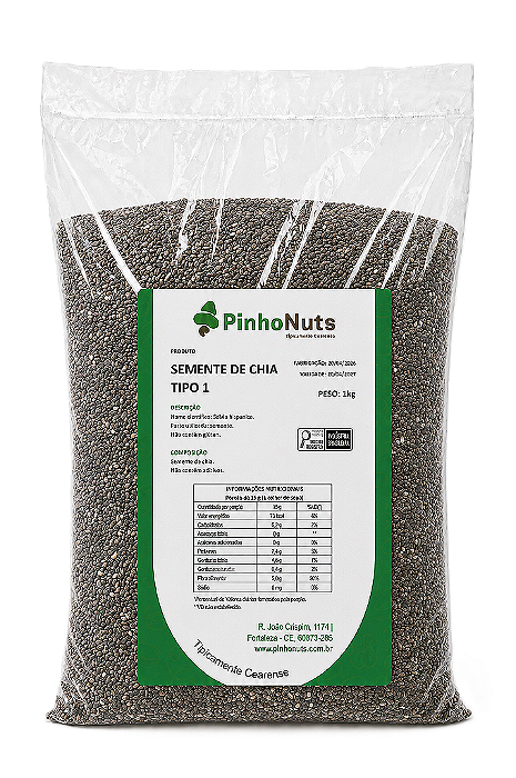 Semente de Chia Tipo 1 - Pinho Nuts