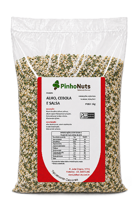 Alho, Cebola e Salsa - Pinho Nuts