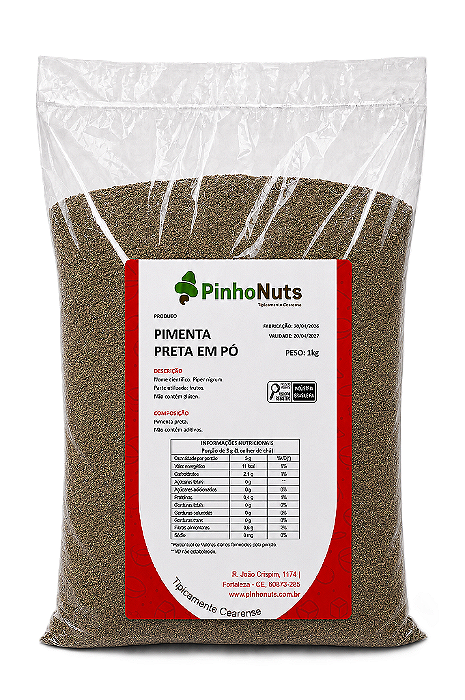 Pimenta Preta em Pó - Pinho Nuts