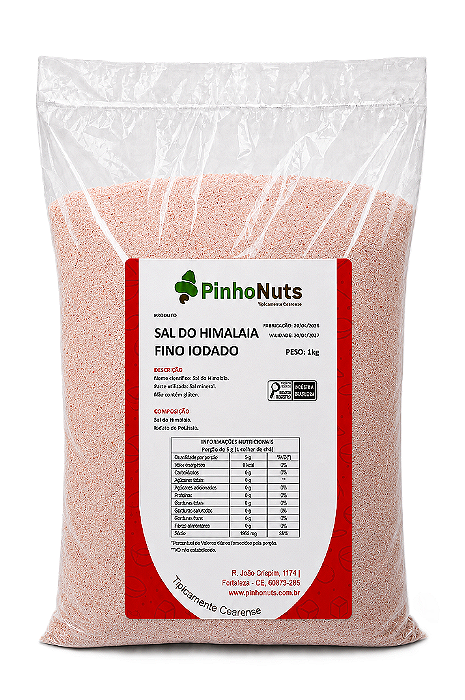 Sal do Himalaia Fino Iodado - Pinho Nuts