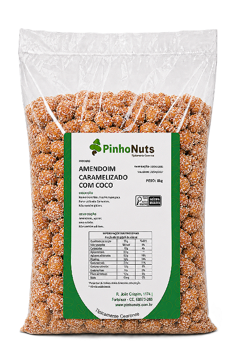 Amendoim Caramelizado com Coco - Pinho Nuts